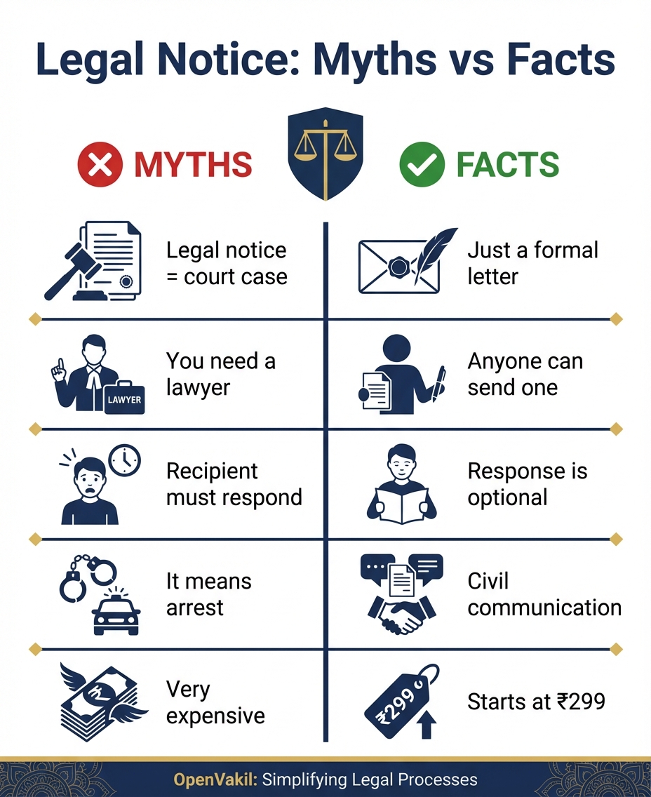 Legal notice myths vs facts: 5 common misconceptions debunked